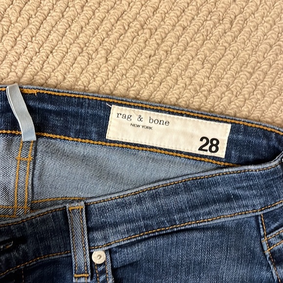 Rag and bone size 28 low rise slim boyfriend jeans - Picture 4 of 6